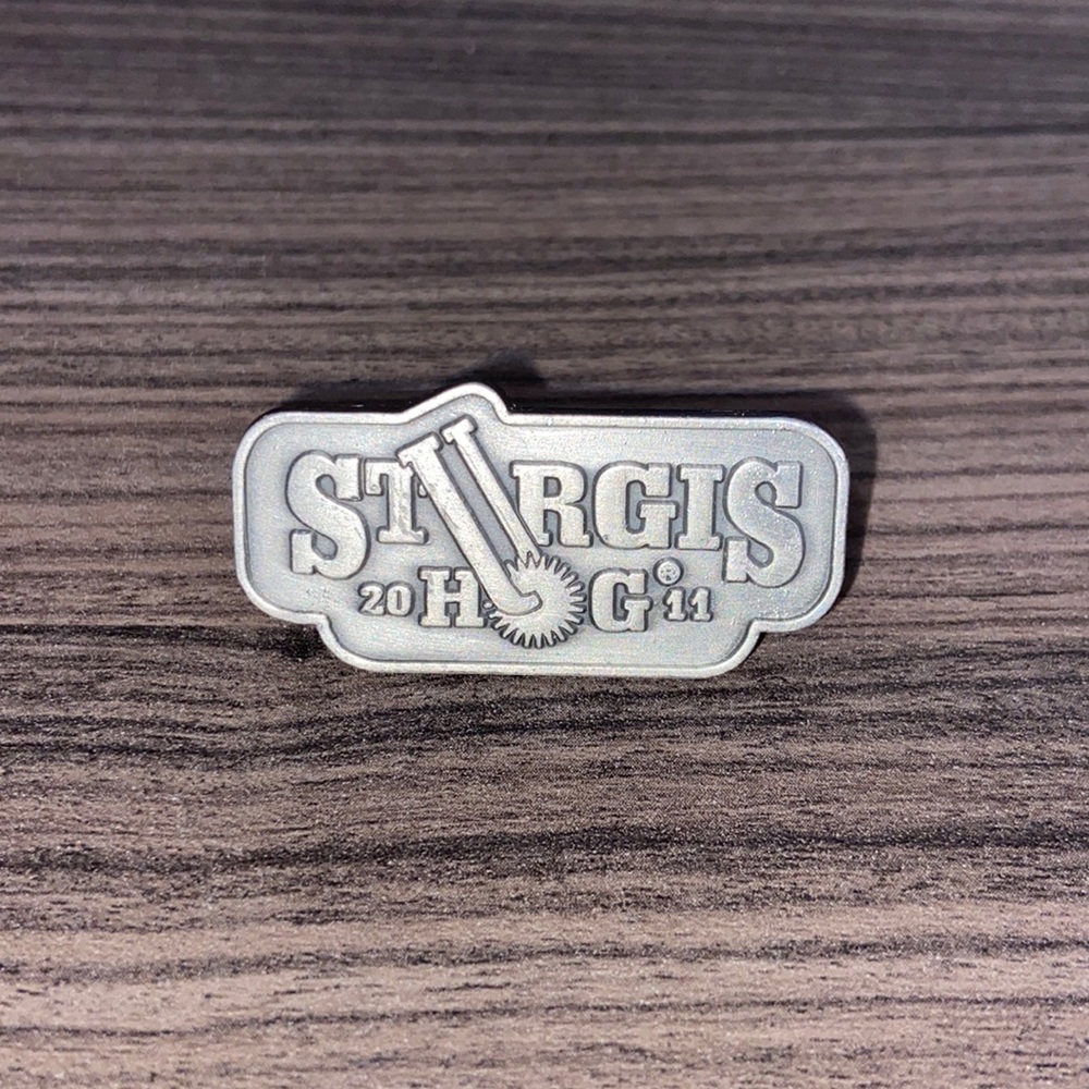 Vintage Harley Davidson HOG Sturgis 2011 collectible jacket/vest/hat pin.